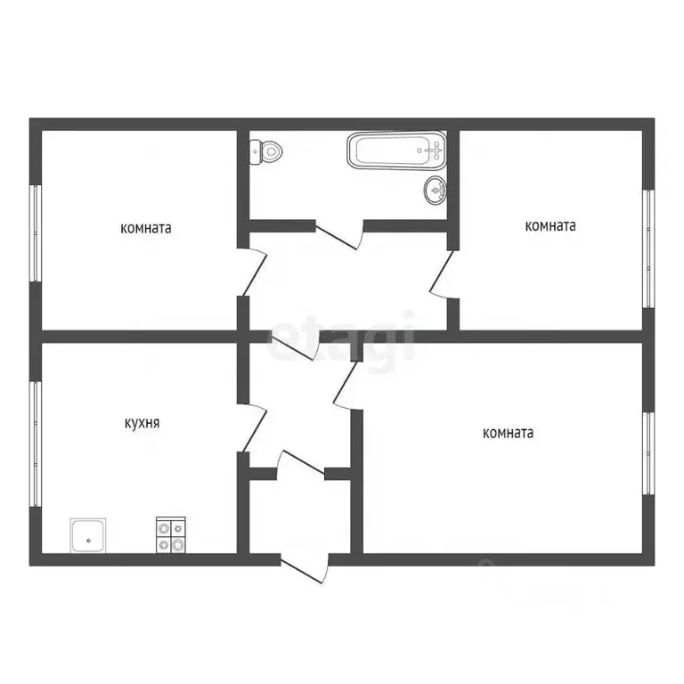 Дом в Тульская область, Алексин городской округ, с. Пластово ул. ... - Фото 1