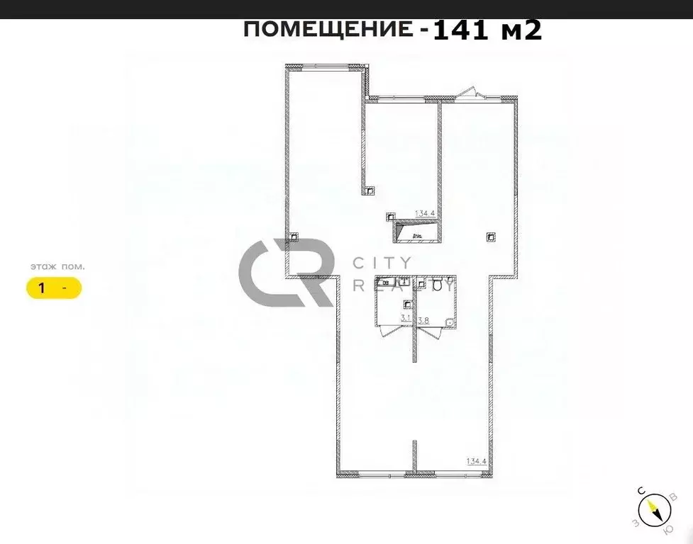 Помещение свободного назначения в Санкт-Петербург ш. Революции, 3к2 ... - Фото 2