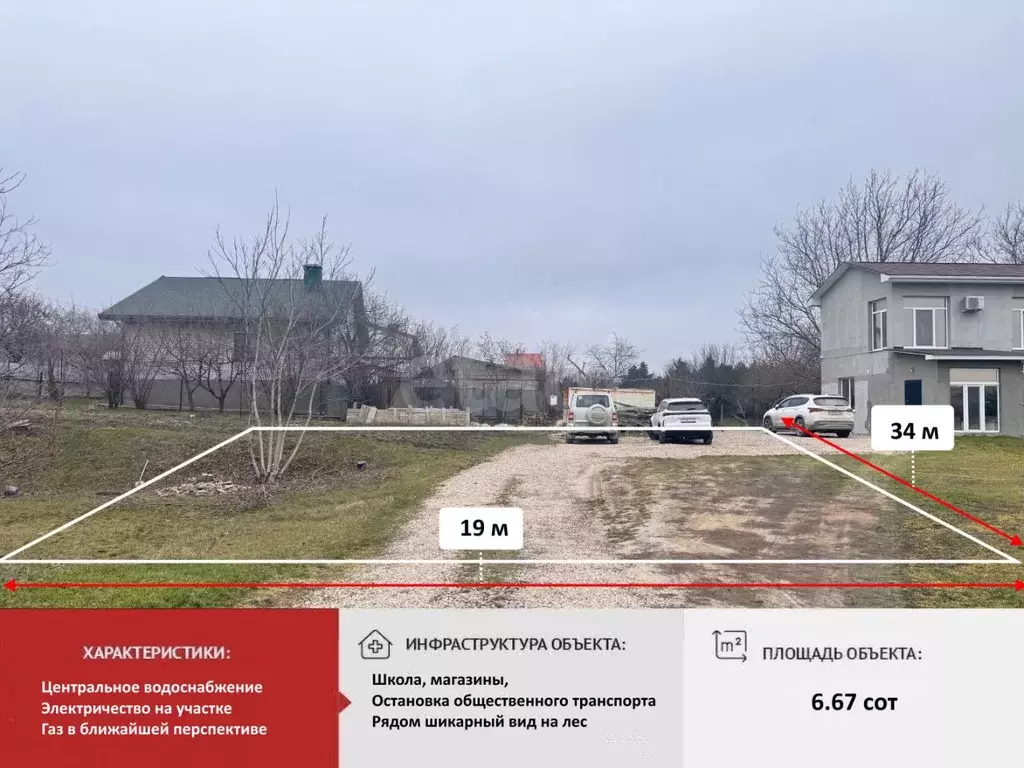 Участок в Крым, Симферопольский район, с. Донское ул. Ново-Луговая ... - Фото 1