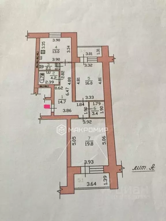 2-к кв. Орловская область, Орел бул. Молодежи, 20 (73.2 м) - Фото 1