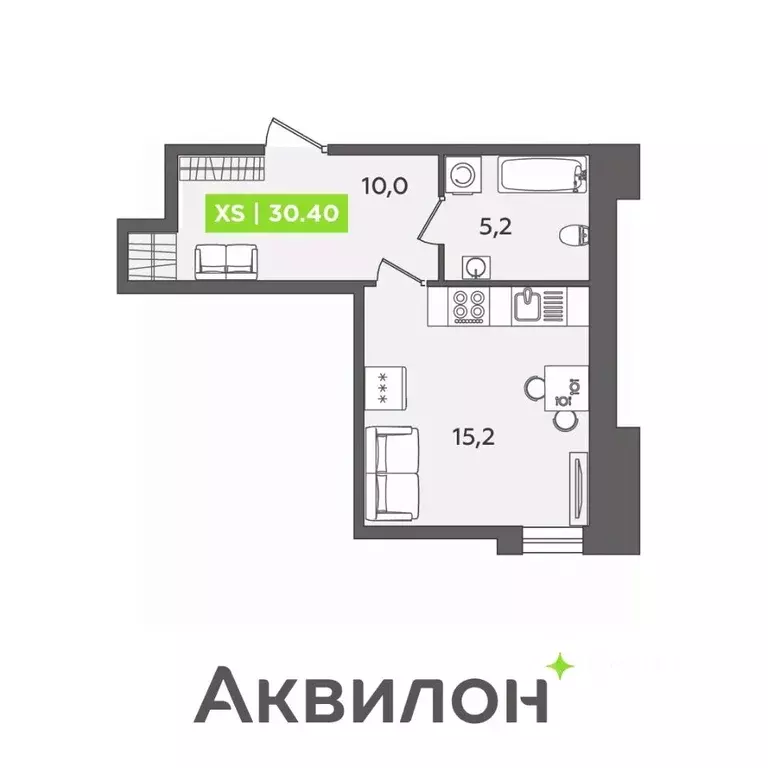Студия Санкт-Петербург Московский просп., 71к3 (30.4 м) - Фото 0