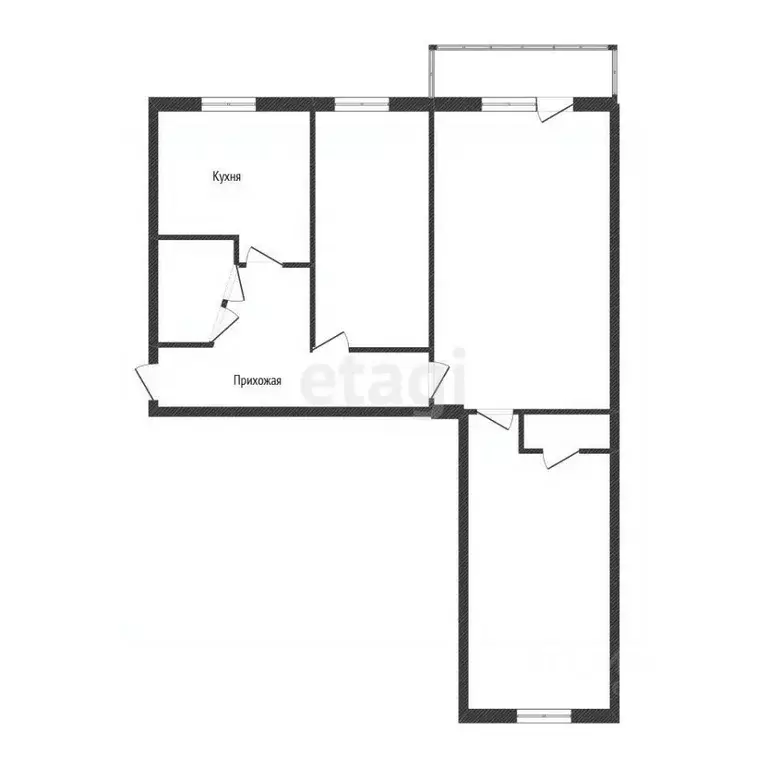 3-к кв. Иркутская область, Иркутск Депутатская ул., 14 (60.0 м) - Фото 2