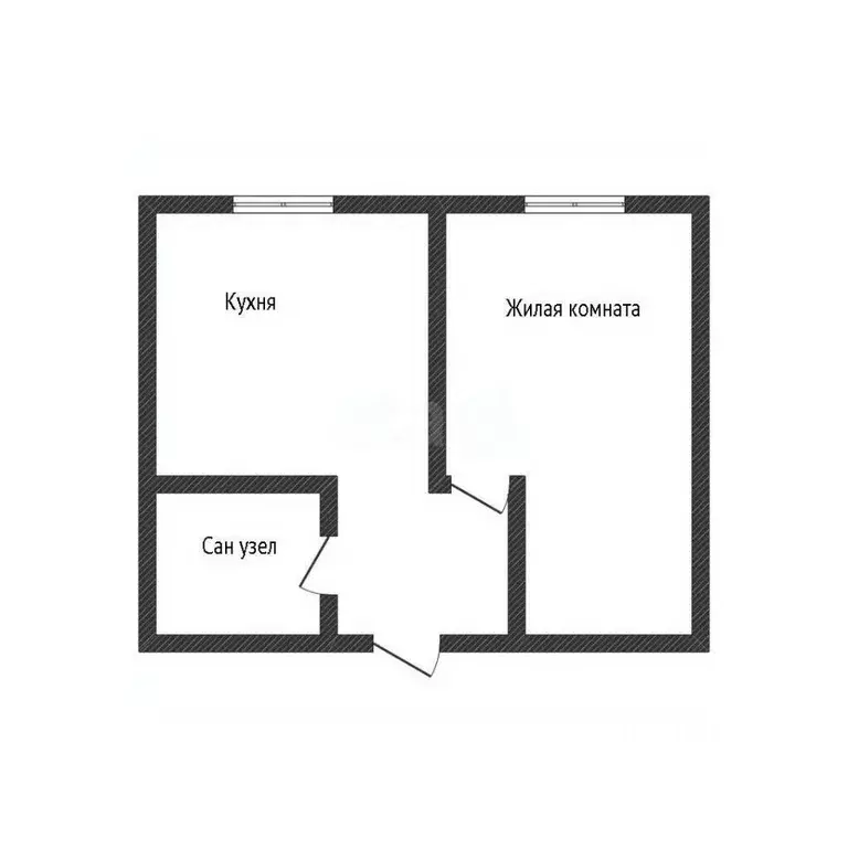 1-к кв. Алтайский край, с. Ельцовка ул. Ульяновская, 11 (26.2 м) - Фото 2