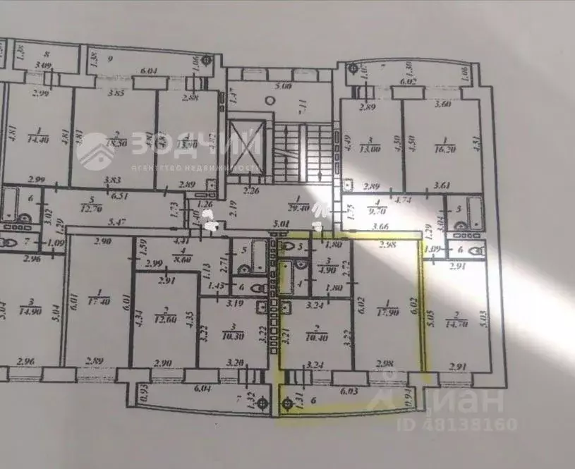 1-к кв. Чувашия, Чебоксары Базарная ул., 42 (40.6 м) - Фото 2