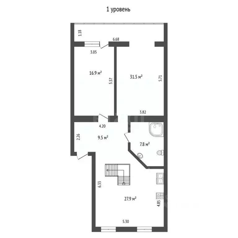 3-к кв. Омская область, Омск ул. Куйбышева, 62 (108.2 м) - Фото 1
