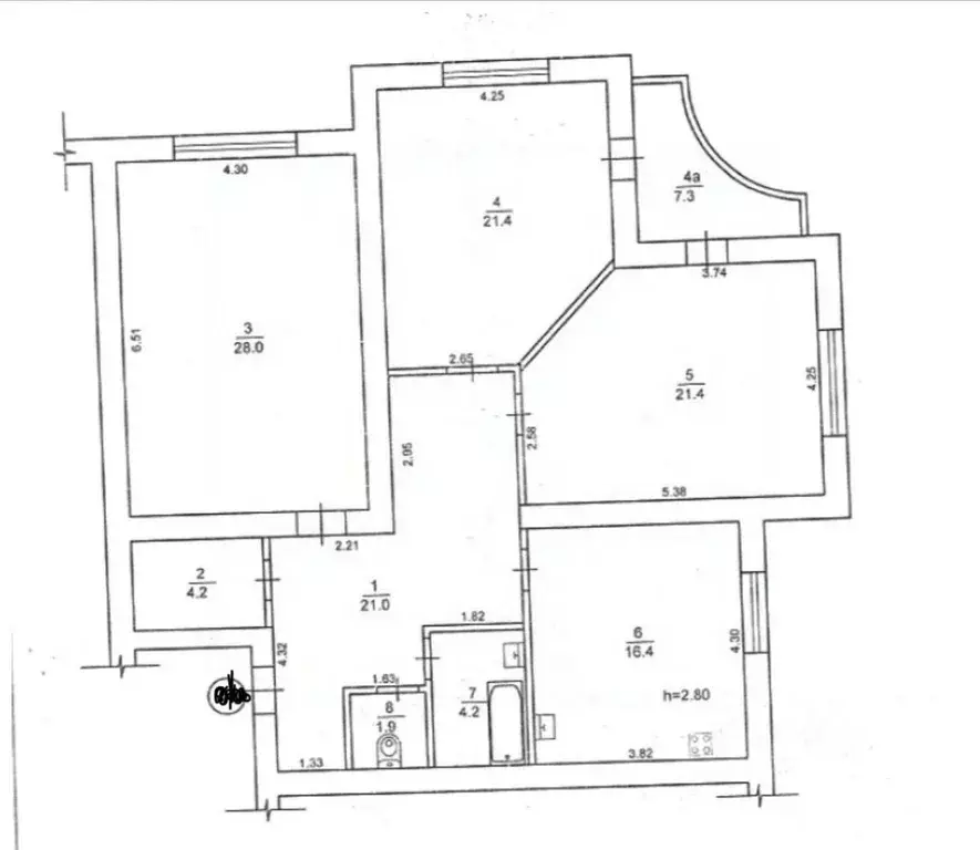 3-к кв. Крым, Евпатория просп. Ленина, 51/50 (118.0 м) - Фото 2