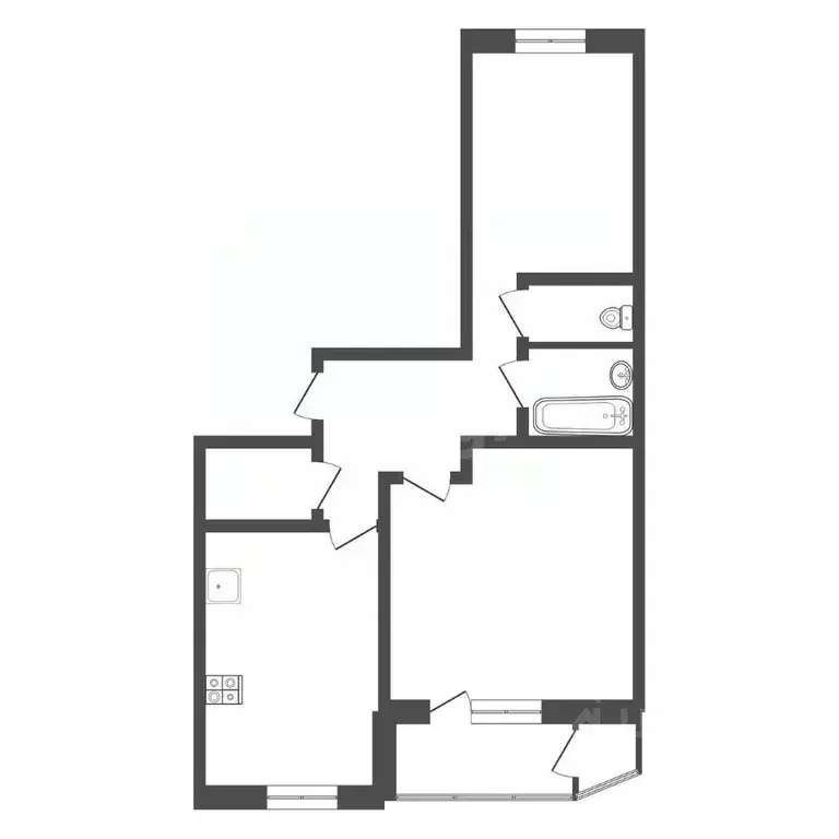 2-к кв. Тульская область, Тула ул. Павшинский мост, 1к1 (62.0 м) - Фото 2