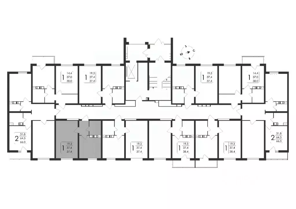 1-к кв. Воронежская область, Рамонский район, с. Ямное Счастье жилой ... - Фото 2