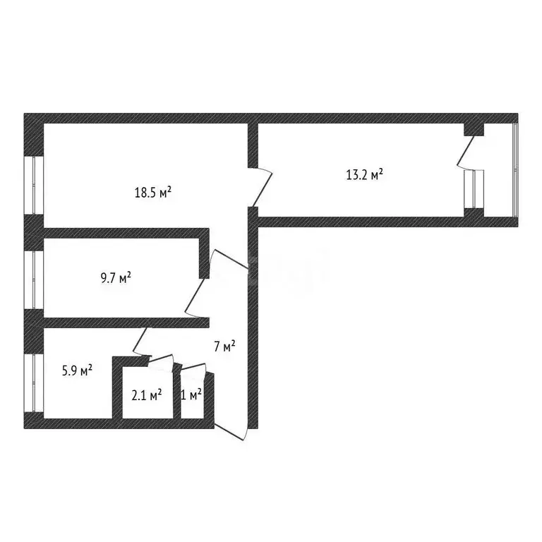 3-комнатная квартира: Нижний Новгород, улица Искры, 17 (59.9 м) - Фото 0