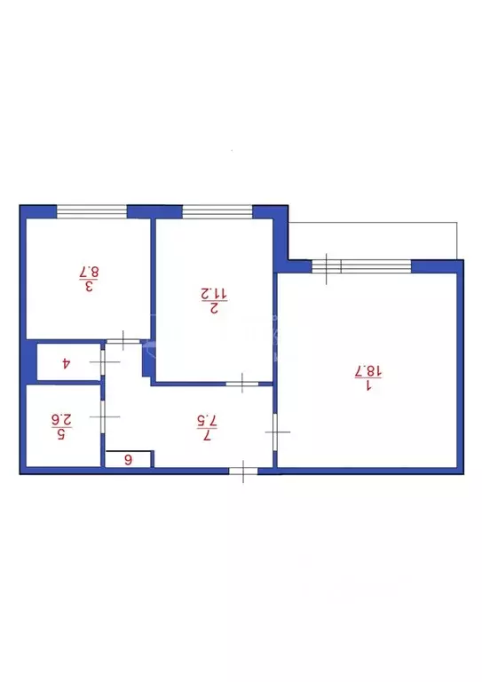 2-к кв. Кемеровская область, Топки Солнечный мкр, 8 (42.5 м) - Фото 1