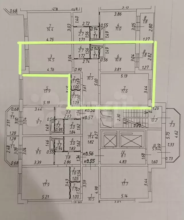 2-к. квартира, 60 м, 15/17 эт. - Фото 0