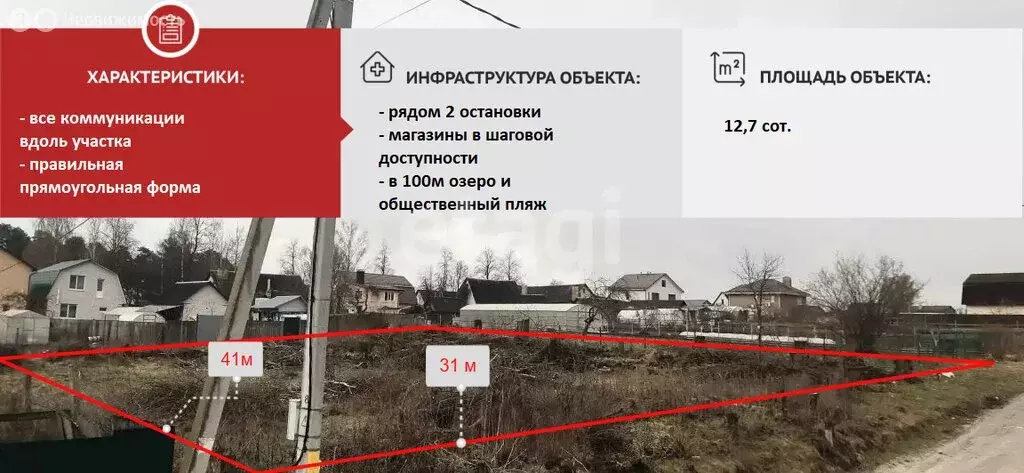 Участок в Брянск, посёлок Чайковичи (12.7 м) - Фото 1