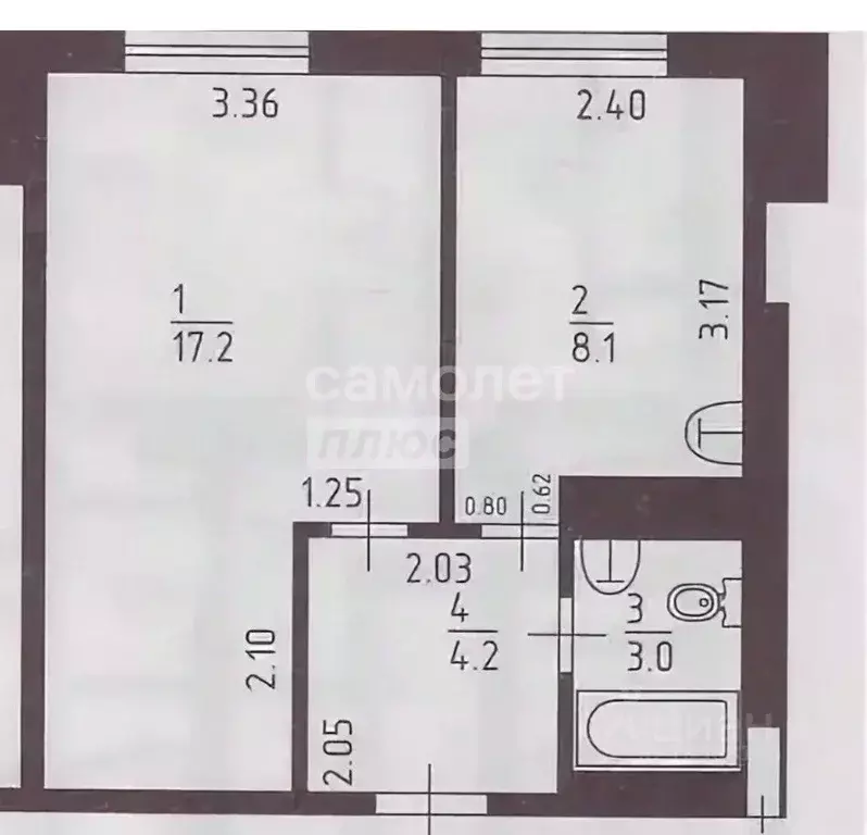 1-к кв. Самарская область, Тольятти ул. 40 лет Победы, 98 (32.0 м) - Фото 2