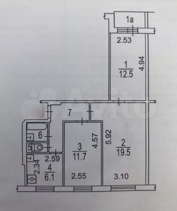 3-к. квартира, 59 м, 9/9 эт. - Фото 0