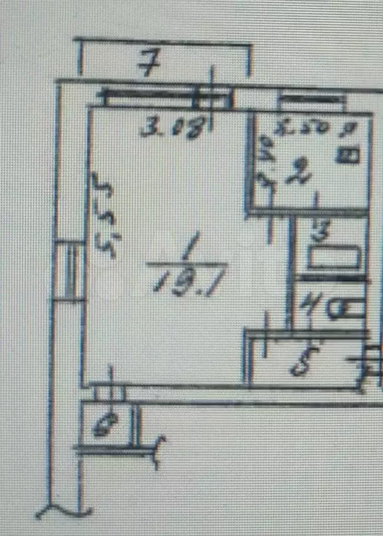 1-к. квартира, 31,5 м, 4/5 эт. - Фото 0