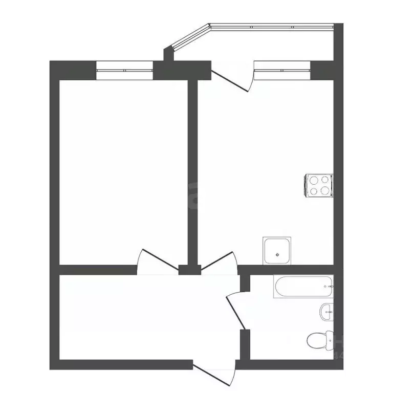 1-к кв. Тюменская область, Тюмень Войновка мкр, ул. Энергостроителей, ... - Фото 2