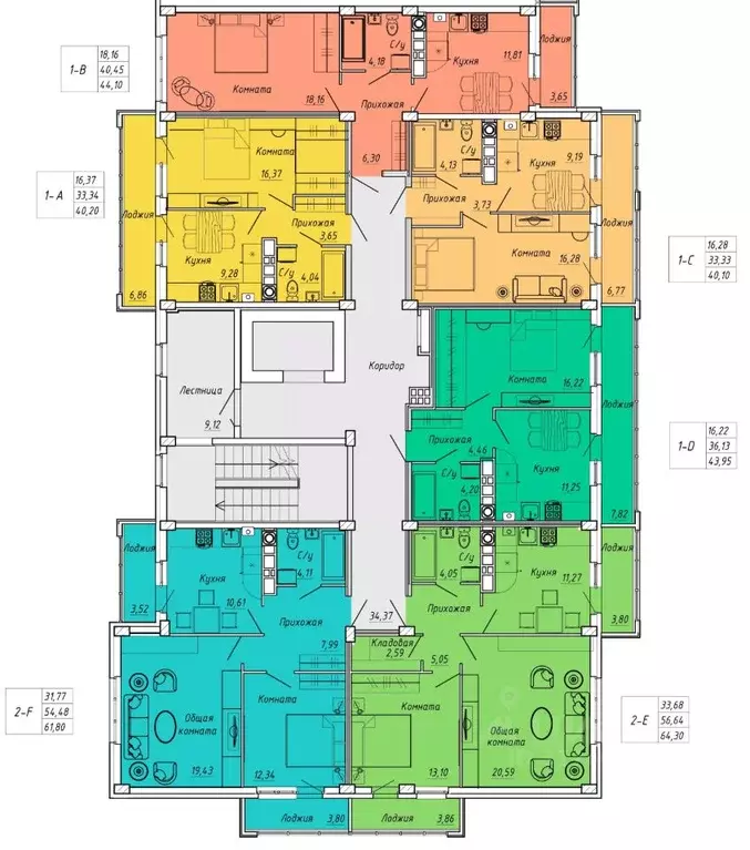 2-к кв. Ивановская область, Иваново Апрельская ул., 95 (64.3 м) - Фото 1