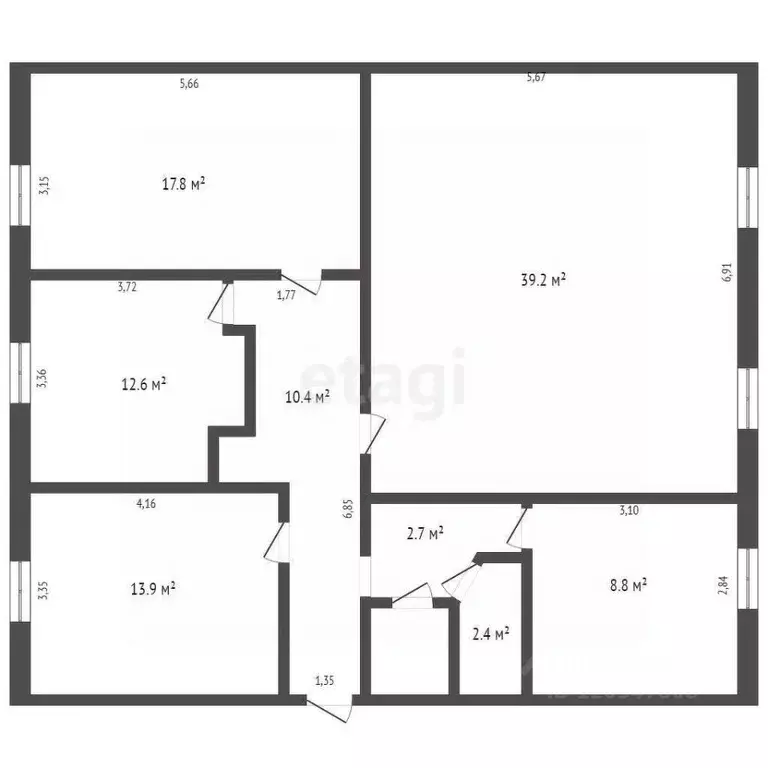 4-к кв. Новосибирская область, Обь Степная ул., 12 (108.9 м) - Фото 0