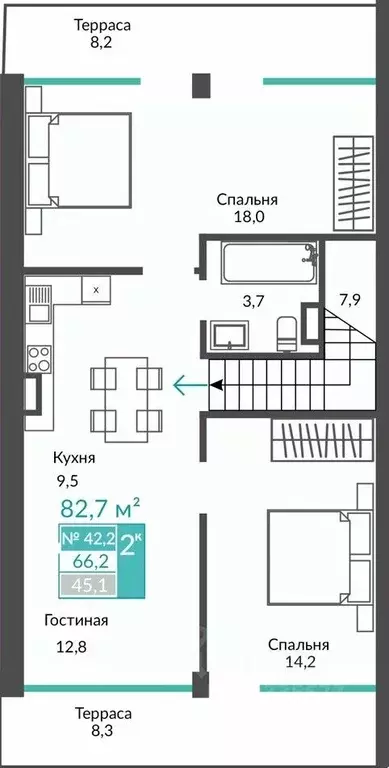 3-к кв. Крым, Алушта муниципальный округ, с. Виноградное ул. Сусловой ... - Фото 1