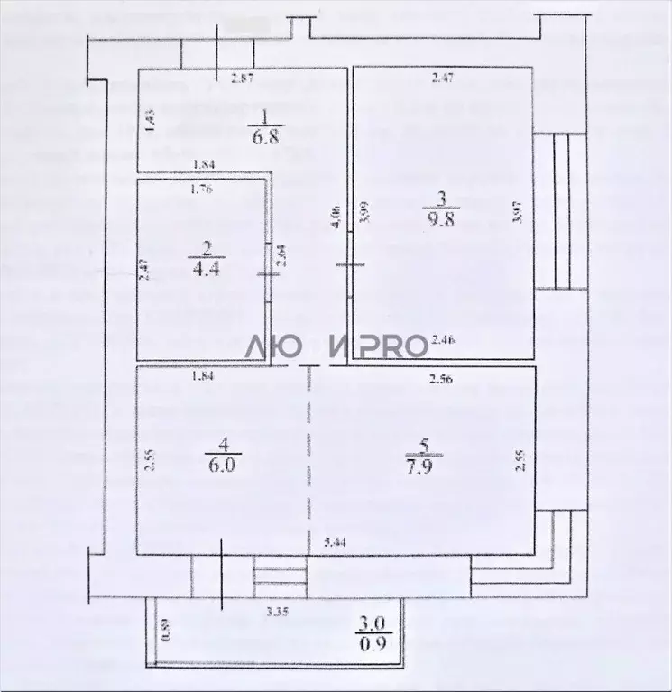 2-к кв. Кировская область, Киров ул. Молодой Гвардии, 102А (37.9 м) - Фото 2