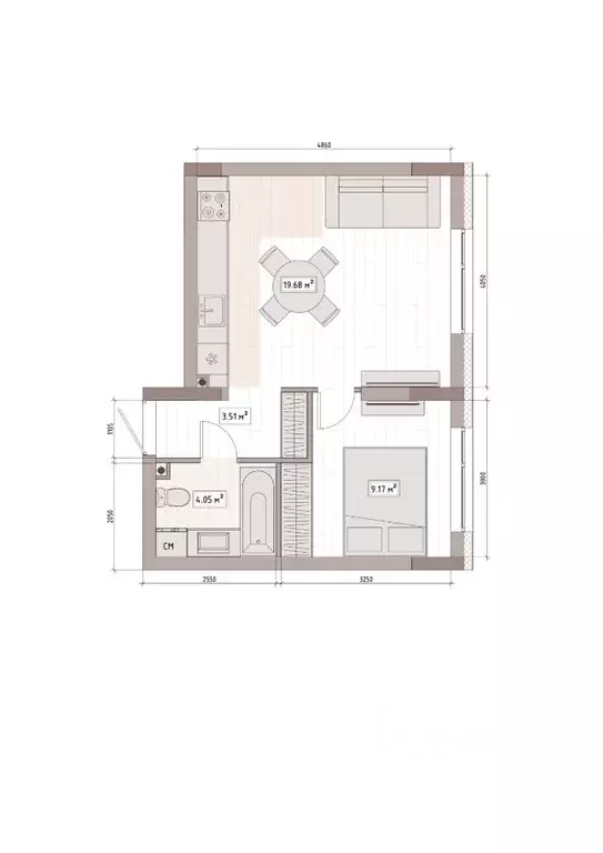 2-к кв. Кемеровская область, Кемерово Уютный Квартал жилой комплекс ... - Фото 1