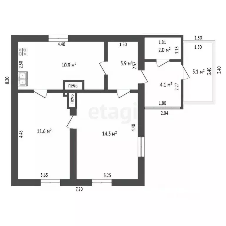 Дом в Крым, Джанкойский район, Кондратьевское с/пос, с. Кондратьево ... - Фото 2