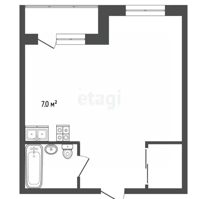 1-к кв. Московская область, Красногорск городской округ, Отрадное пгт ... - Фото 2