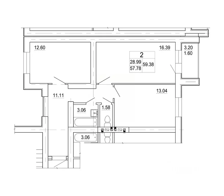2-к кв. Ленинградская область, Коммунар г. Гатчинский муниципальный ... - Фото 0