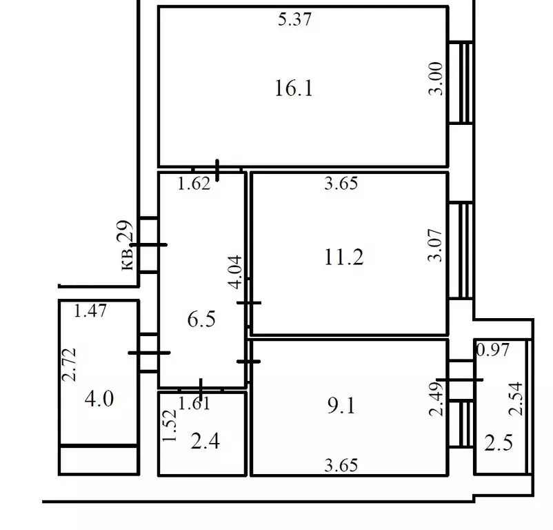Продаётся 2-к квартира, 51 м - Фото 1
