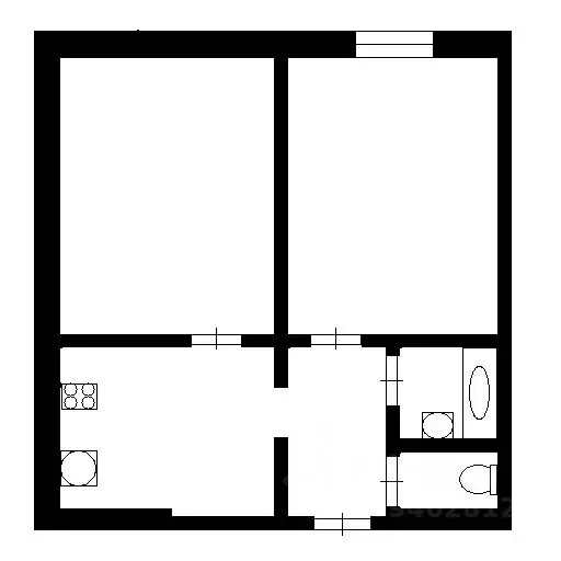 2-к кв. Татарстан, Казань ул. Гагарина, 79 (40.0 м) - Фото 2