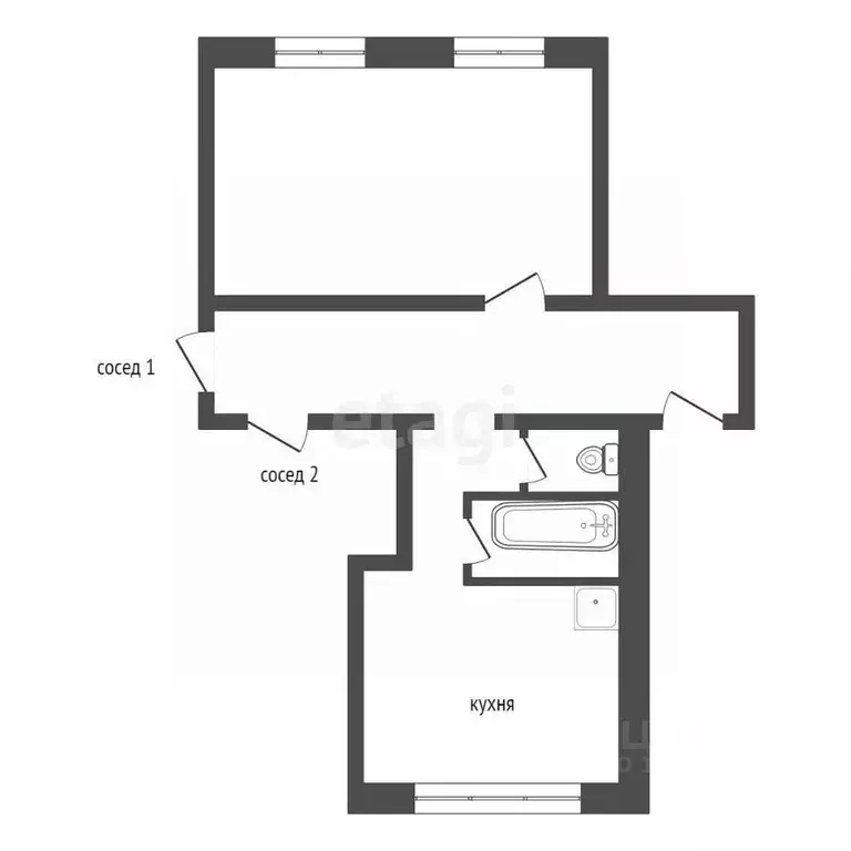 Комната Красноярский край, Красноярск Аральская ул., 10 (22.6 м) - Фото 2