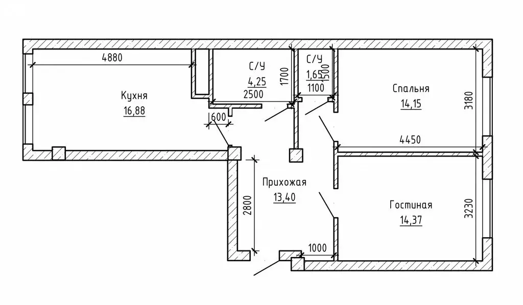 2-комнатная квартира: Нальчик, микрорайон Мей, жилой комплекс Горный ... - Фото 1