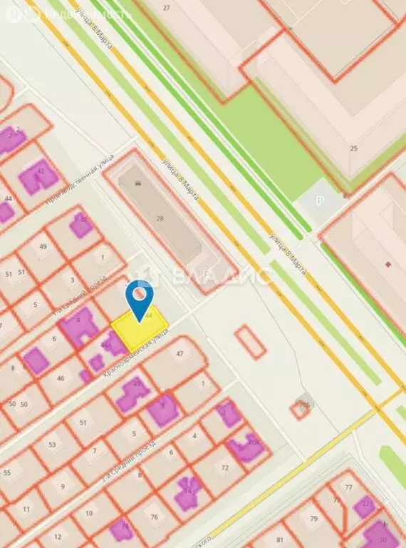 Участок в Пенза, улица 8 Марта, 32 (5.65 м) - Фото 1