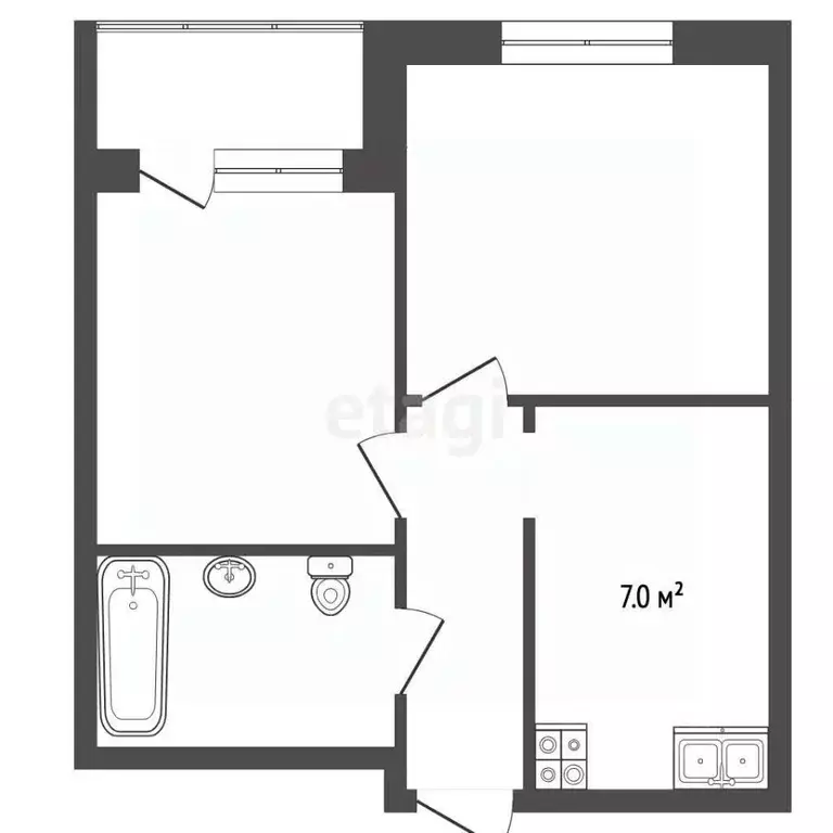 2-к кв. Москва Ходынский бул., 2 (46.7 м) - Фото 2