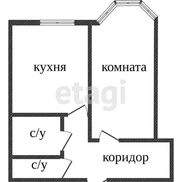 1-к кв. Ханты-Мансийский АО, Сургут просп. Мира, 55/2 (46.3 м) - Фото 1