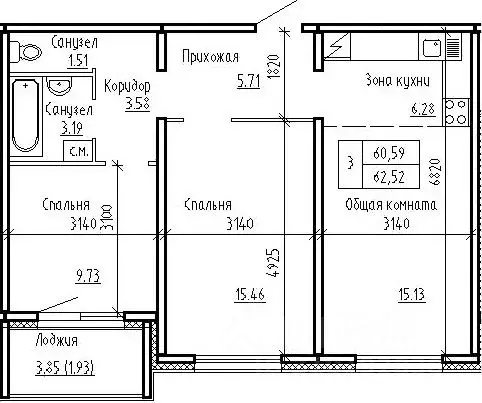 2-к кв. Новосибирская область, Новосибирский район, Мичуринский ... - Фото 0