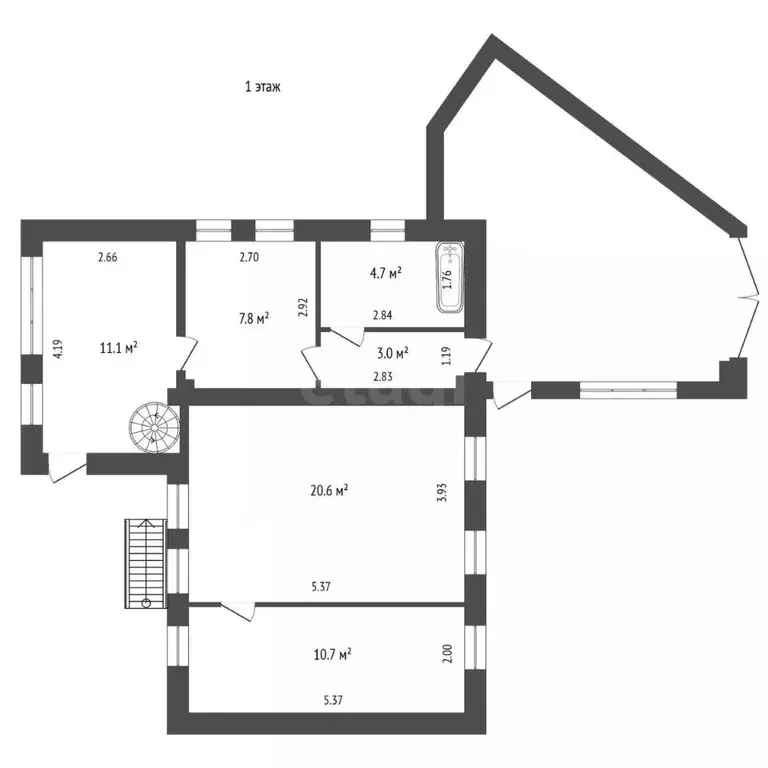 Дом в Тюменская область, Тюмень Парковая ул. (128 м) - Фото 1