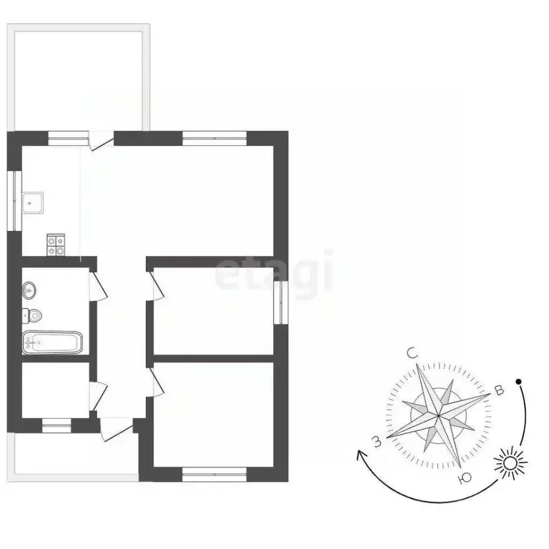 Дом в Мордовия, Лямбирский район, Берсеневское с/пос, Альтерра кп  (81 ... - Фото 2