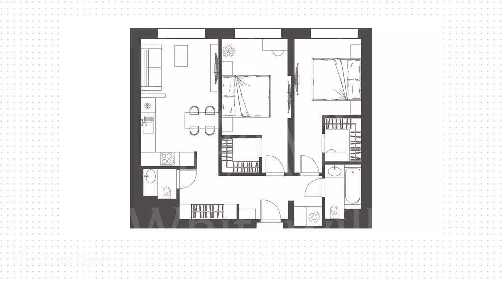 Продаётся 2-к квартира, 64 м - Фото 1