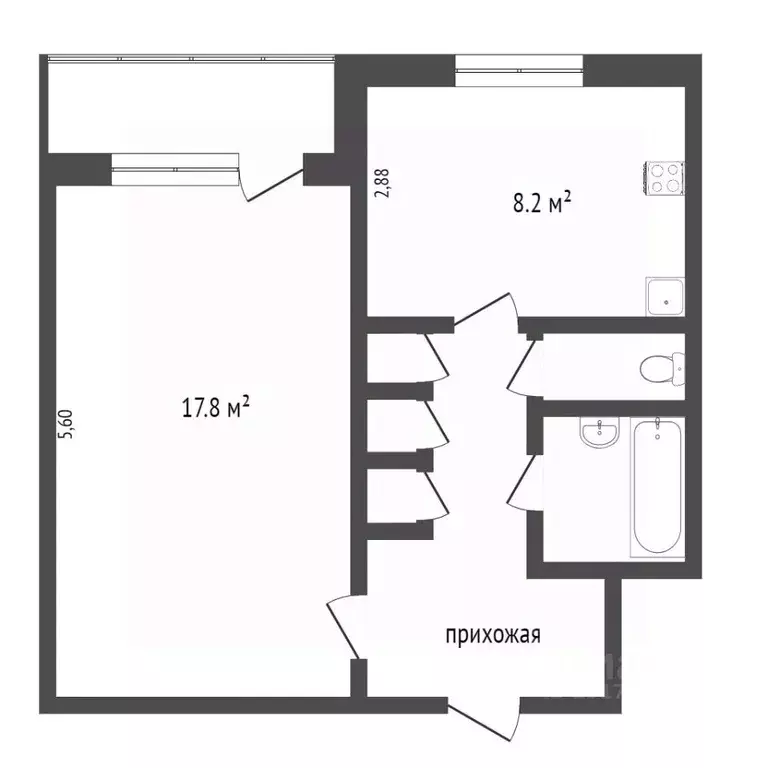 1-к кв. Ямало-Ненецкий АО, Новый Уренгой Советский мкр, 4/1 (35.9 м) - Фото 1