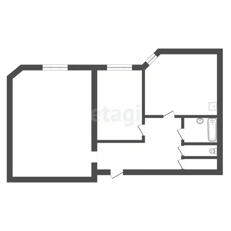 2-к кв. Амурская область, Благовещенск ул. Калинина, 142/4 (70.5 м) - Фото 2