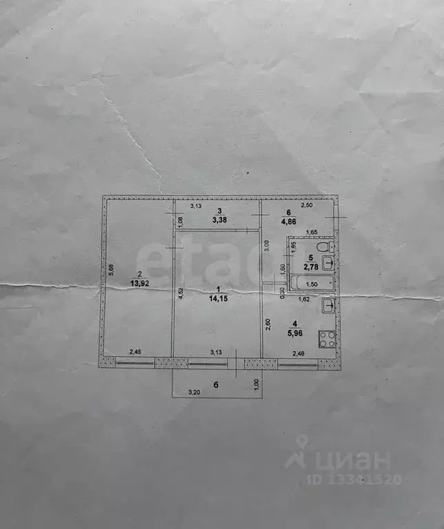 2-к кв. Ульяновская область, Ульяновск Октябрьская ул., 39 (45.0 м) - Фото 1