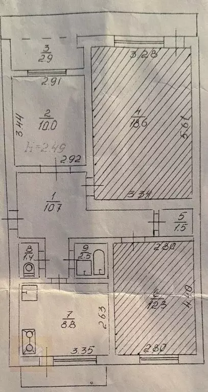 3-к кв. Севастополь ул. Генерала Хрюкина, 4 (68.7 м) - Фото 1