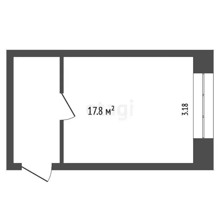 1к в -комнатной квартире ( м) - Фото 1