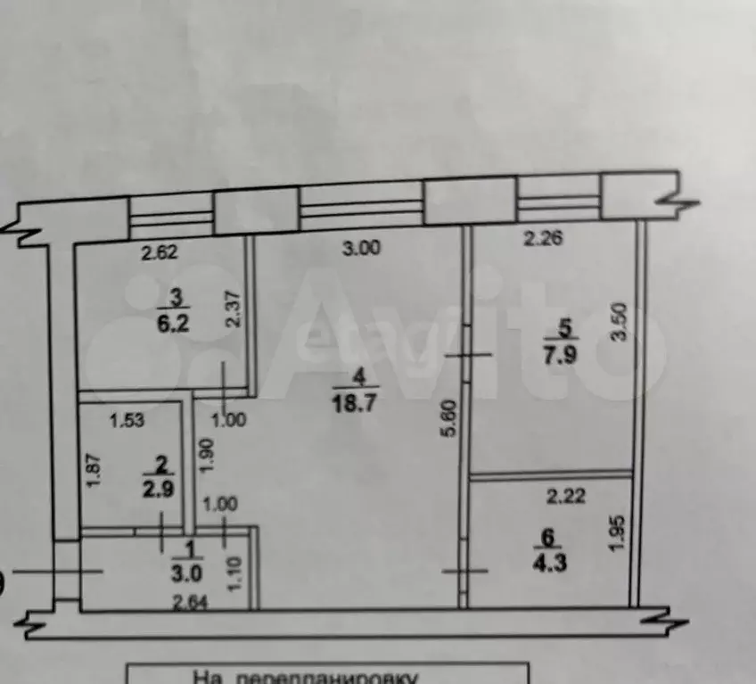 2-к. квартира, 43 м, 1/5 эт. - Фото 0