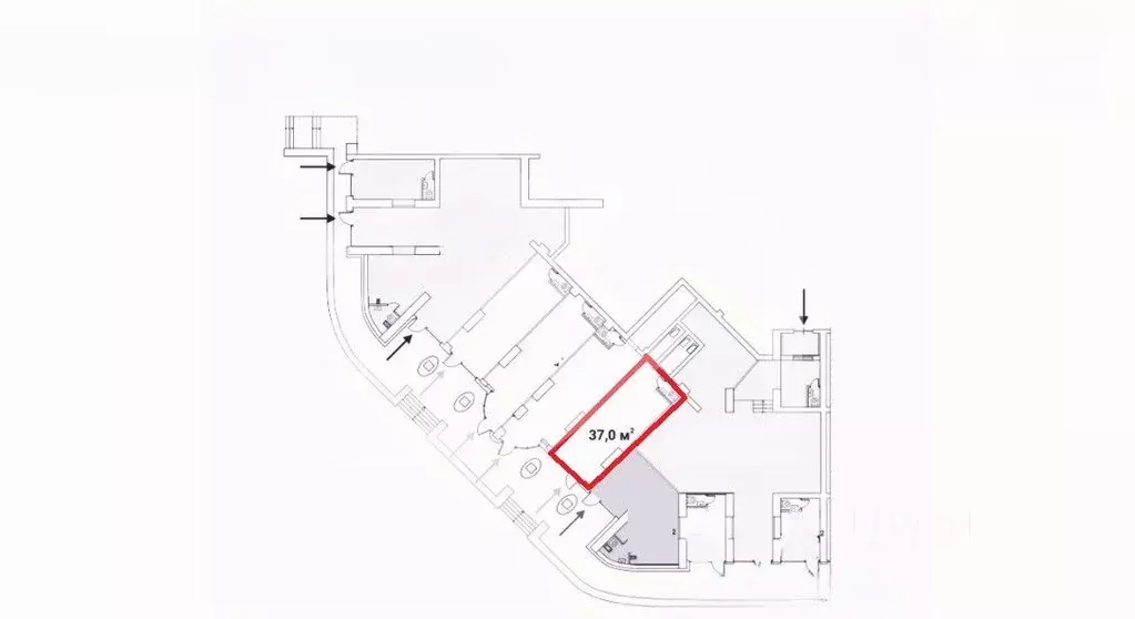 Помещение свободного назначения в Москва Ярцевская ул., 27к1 (37 м) - Фото 2