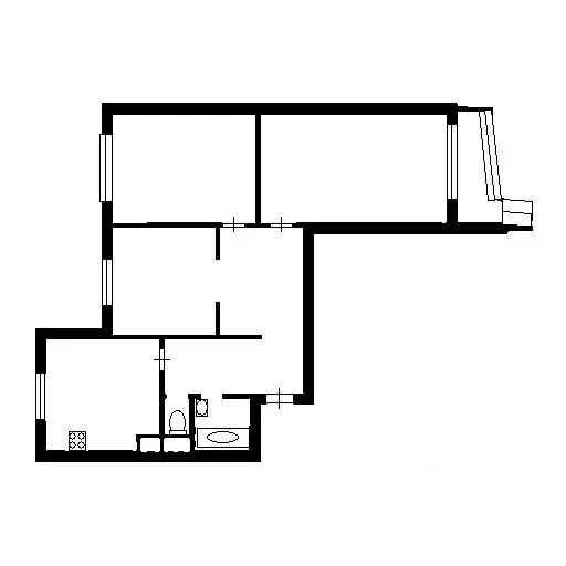 3-к кв. Москва Миклухо-Маклая ул., 38 (80.0 м) - Фото 1