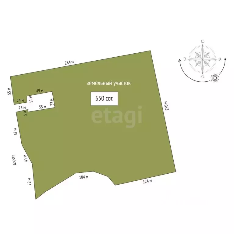 Участок в Московская область, Можайский муниципальный округ, д. ... - Фото 2