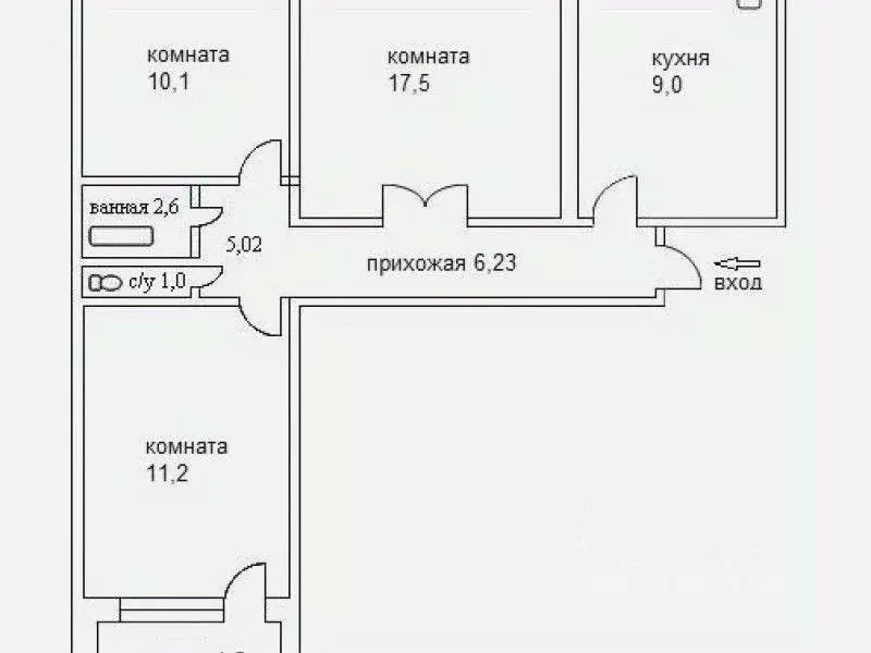 3-к кв. Ростовская область, Ростов-на-Дону просп. Королева, 10 (64.0 ... - Фото 1