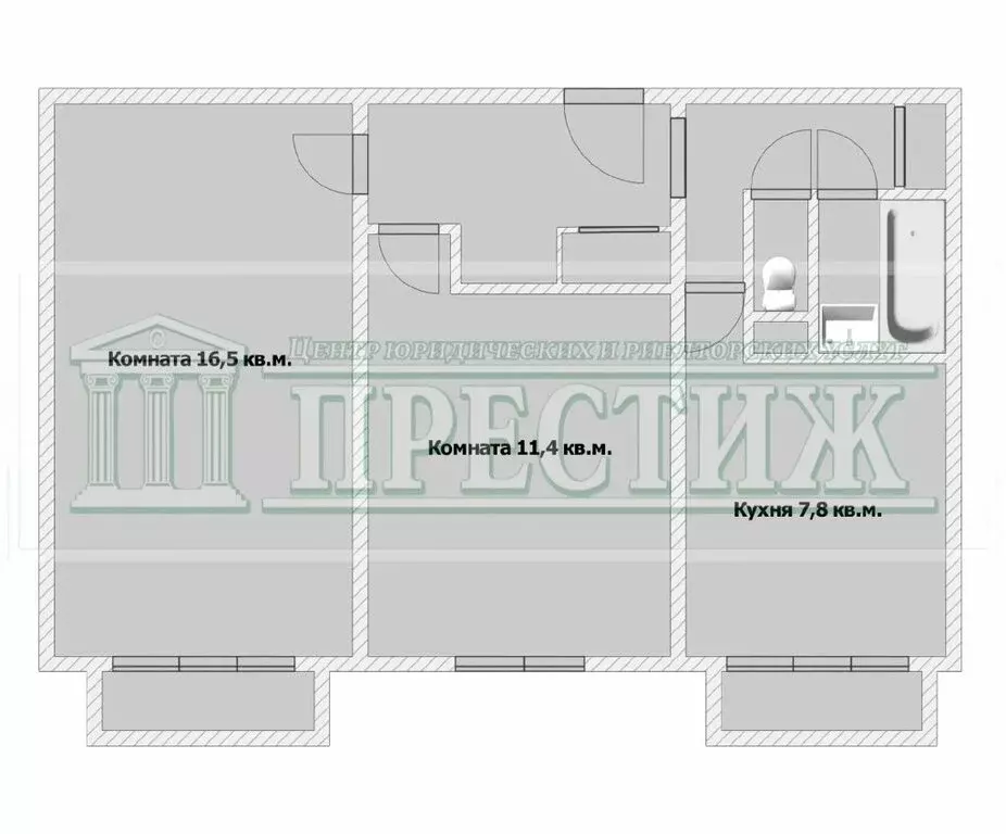 2-комнатная квартира: Шуя, посёлок Победа, 37 (48.5 м) - Фото 1